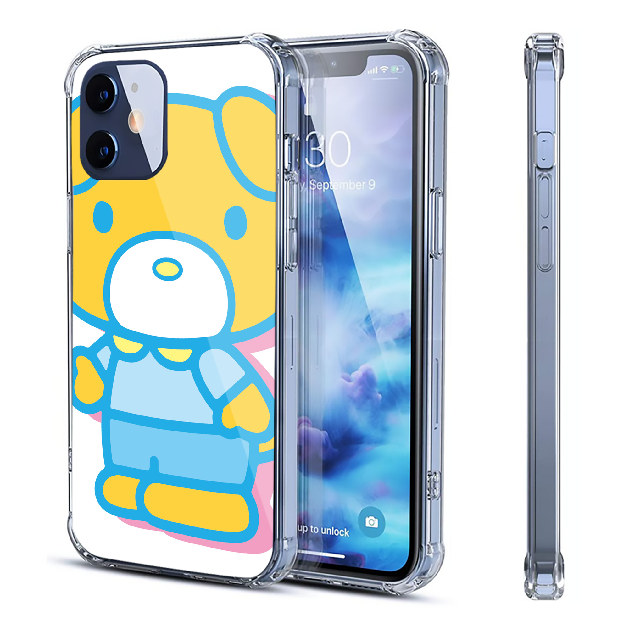 （画像用） Hello Kitty ハローキティ 【iPhone 12シリーズ対応】透明スマホケース（クリアソフトケース）